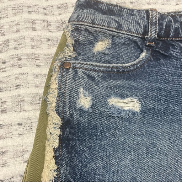 Zara Denim Skort with Cargo fringe - Picture 4 of 8